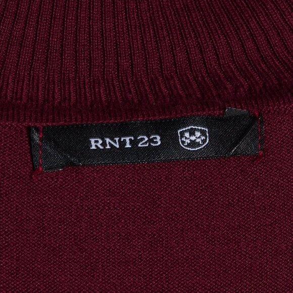 RNT23 Mens Large Turtleneck Sweater Maroon - Picture 4 of 4